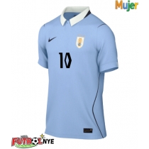 Camiseta Uruguay Giorgian de Arrascaeta #10 Primera Equipación para mujer Mundial 2026 manga corta
